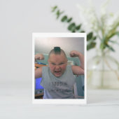 Carte Postale Johnny_1, J'AI BESOIN DE VACANCES (Debout devant)