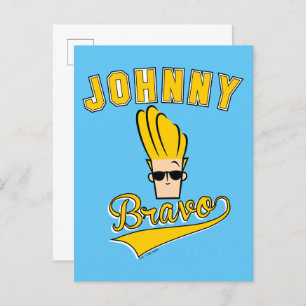 Carte Postale Johnny Bravo Collegiate Graphic