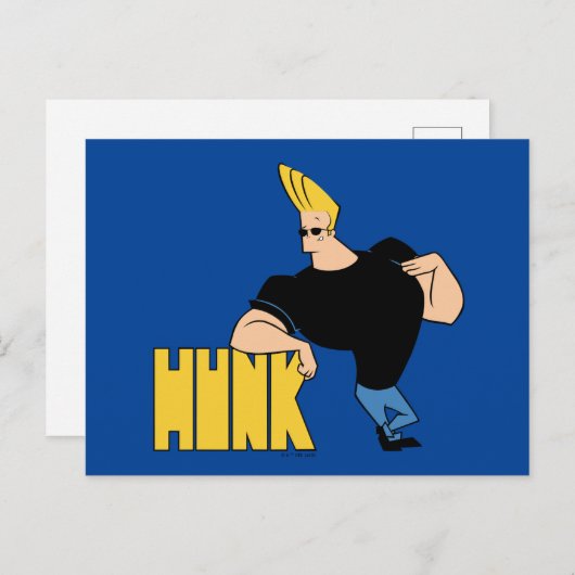 Carte Postale Johnny Bravo - Hunk (Devant / Derrière)