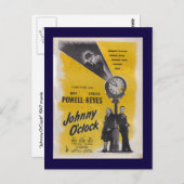 Carte Postale Johnny O'Clock — Poster Monochrome (Devant / Derrière)
