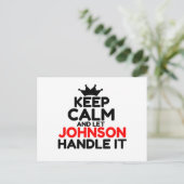 CARTE POSTALE JOHNSON (Debout devant)