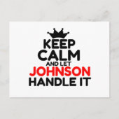 CARTE POSTALE JOHNSON (Devant)