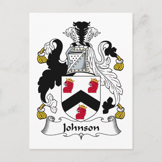 Carte Postale Johnson Family Crest (Devant)
