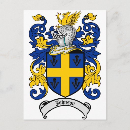 Carte Postale Johnson Family Crest - Armoiries (Devant)