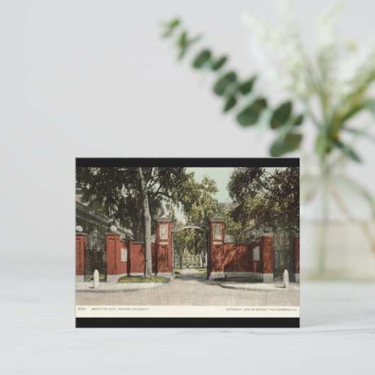 Carte Postale Johnson Gate Harvard University 1902 (Debout devant)
