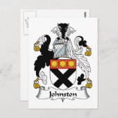 Carte Postale Johnston Family Crest (Devant / Derrière)