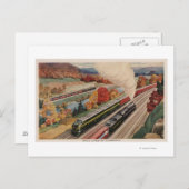 Carte Postale Johnstown, Pennsylvanie (Trains de commerce) (Devant / Derrière)