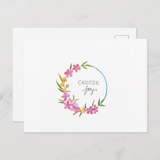 Carte Postale Joie (Devant / Derrière)