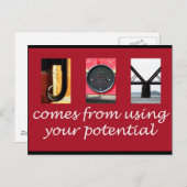 Carte Postale Joie (Devant / Derrière)