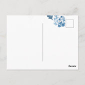 Carte Postale Joie au monde Fleur de Noël aquarelle (Dos)