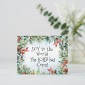 Carte Postale Joie au monde Le Seigneur est venu, Noël (Debout devant)