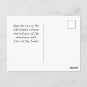 Carte Postale Joie au monde Le Seigneur est venu, Noël (Dos)