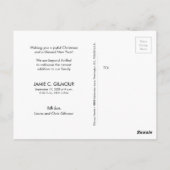 Carte Postale Joie au monde Noël faire-part de naissance bébé (Dos)