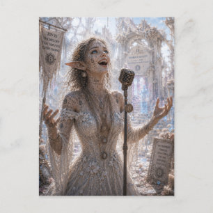 Carte Postale Joie / Chanteuse d'opéra / Ruines de l'état civil