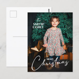 Carte Postale Joie classique Joyeux Noël Vacances Enfants Photo