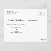 Carte Postale JOIE| Collage de photos vert en vacances de Noël (Dos)