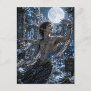 Carte Postale Joie / Danseur de Lune / Jardin Lunaire