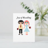 Carte Postale Joie de lecture (Debout devant)