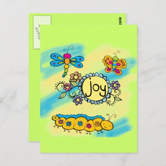 Carte Postale Joie d'été (Devant / Derrière)