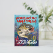 Carte Postale Joie du matériel de pêche (Debout devant)