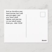 Carte Postale Joie en Christ, Jésus (Dos)