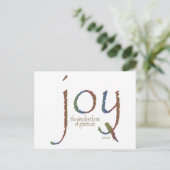 Carte Postale "Joie...la forme la plus simple de gratitude" (Debout devant)