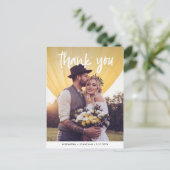 Carte Postale Joie | Photo de mariage Merci (Debout devant)