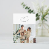 Carte Postale Joie, Salutation, Photo de famille, Joli script so (Debout devant)