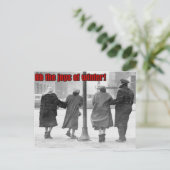 Carte Postale joies de l'hiver (Debout devant)