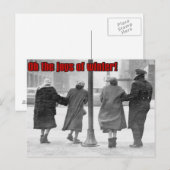 Carte Postale joies de l'hiver (Devant / Derrière)