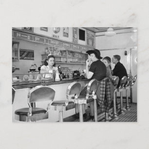 Carte Postale Joint Burger des années 1940