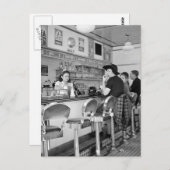 Carte Postale Joint Burger des années 1940 (Devant / Derrière)