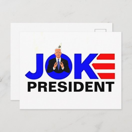 Carte Postale Joke Biden (Devant / Derrière)