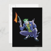 Carte Postale Joker avec fausse arme (Devant / Derrière)