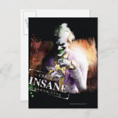 Carte Postale Joker - Certified Insane (Devant / Derrière)