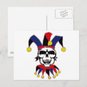 Carte Postale Joker crâne (Devant / Derrière)
