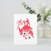 Carte Postale Joker rouge (Debout devant)