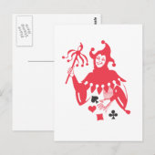 Carte Postale Joker rouge (Devant / Derrière)