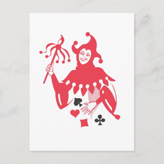 Carte Postale Joker rouge (Devant)