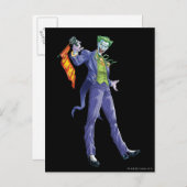 Carte Postale Joker se tient avec une arme (Devant / Derrière)