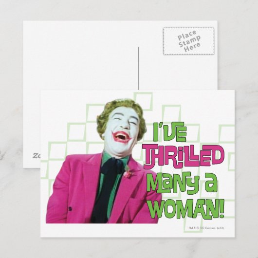 Carte Postale Joker - Thrill (Devant / Derrière)