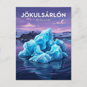 Carte Postale Jökulsárlón Islande