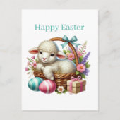 Carte Postale Joli agneau de Pâques (Devant)