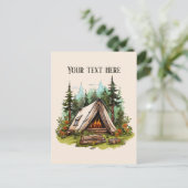 Carte Postale Joli amoureux du camping ajouter du texte (Debout devant)