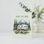 Carte Postale Joli amoureux du camping ajouter du texte (Debout devant)