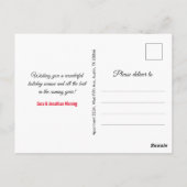 Carte Postale Joli art de marbre rouge vert Noël nouvel an (Dos)