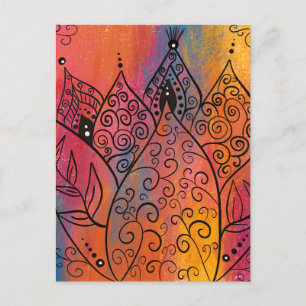 Carte Postale Joli Art Floral