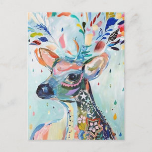 Carte Postale Joli Art Moderne Deer Antlers