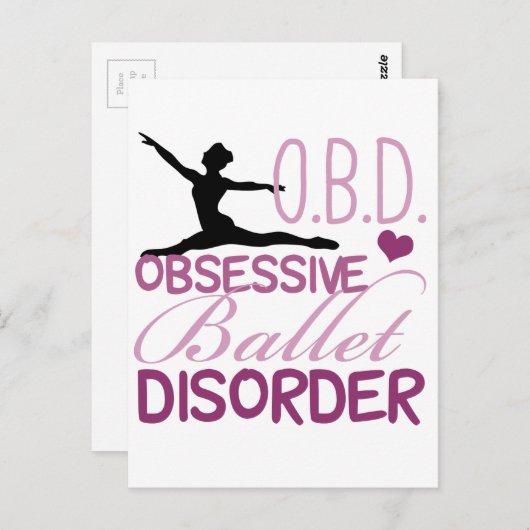 Carte Postale Joli ballet (Devant / Derrière)