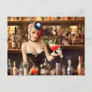 Carte Postale Joli barman